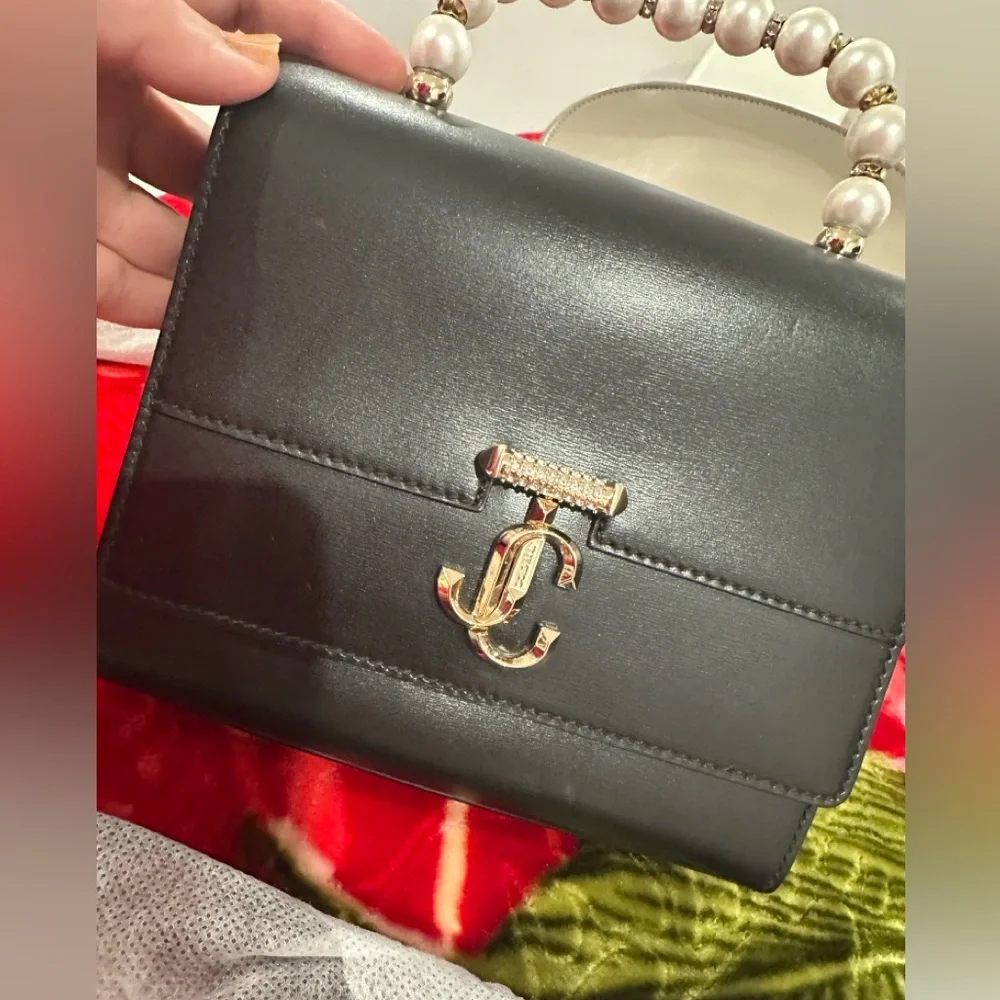 Jimmy Choo Pearl Strap leather shoulder bag